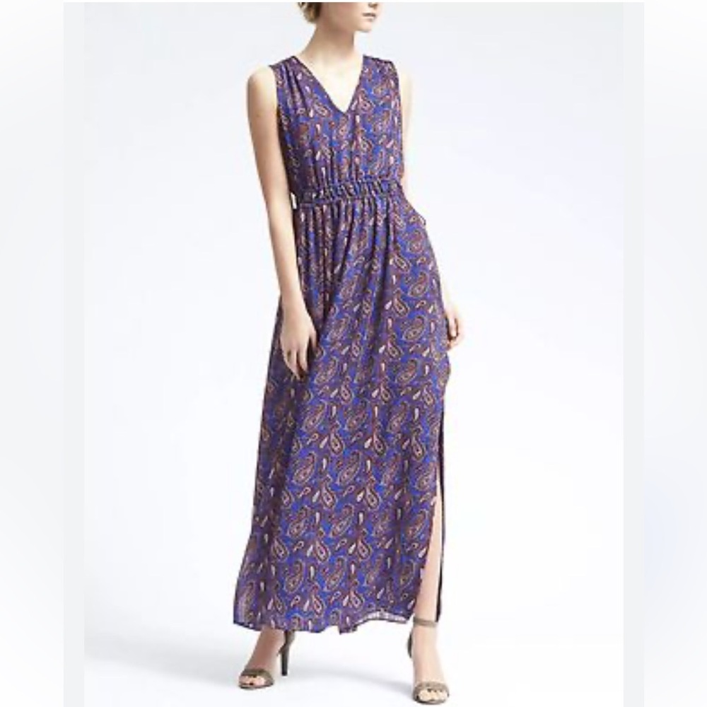 Banana Republic paisley lined dress